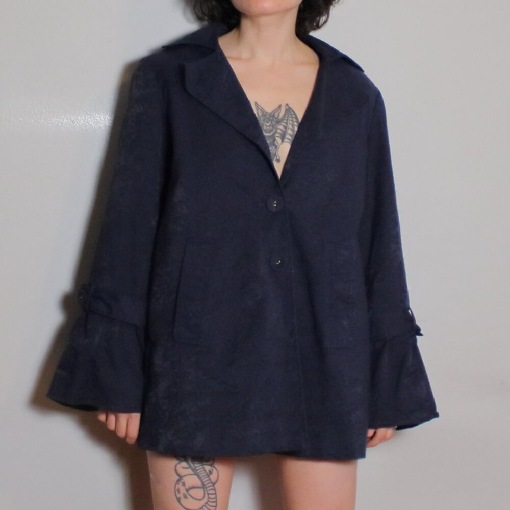 Vintage 80s/90s Simonton Says Navy Blue Jacket XS
